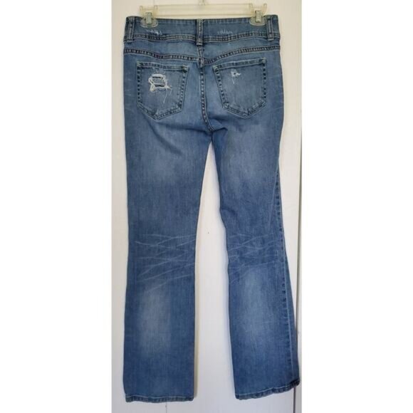 Victoria's Secret VS Hipster Light Wash Destructive Jeans - Women's Size 2 - Picture 5 of 8